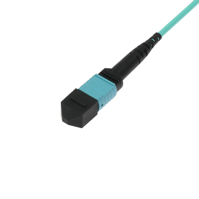 kabel van de de Elitempo OM3 vezel van de 12 vezels de MPO aan MPO kabel LSZH