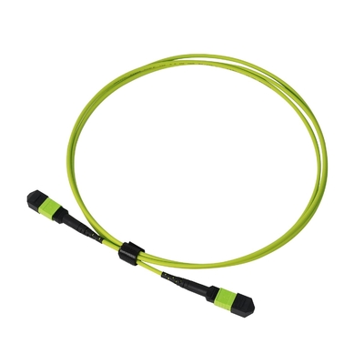 Superieure 24-vezel Lime Groene Mpo Mtp Kabel Multi-vezel Push On Kabel -20.C tot 70.C Werktemperatuur
