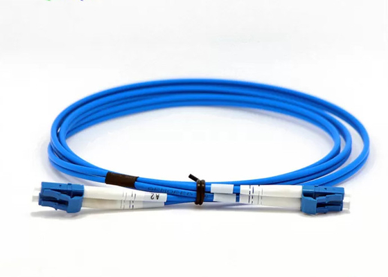 Blue Fiber Optic Patchcord Simplex Duplex 3.0mm Diameter Low Insertion Loss Fiber Kabels