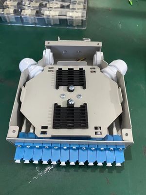 Terminalbox DIN Rail Mounted Aluminium LC/Sc Sx/Dx Glasvezel voor Telecom FTTX