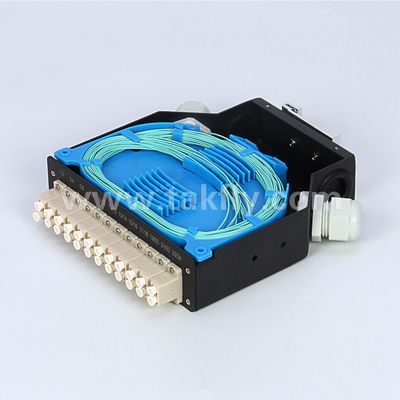 Terminalbox DIN Rail Mounted Aluminium LC/Sc Sx/Dx Glasvezel voor Telecom FTTX