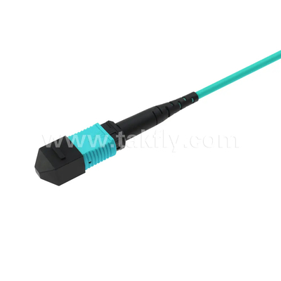24 Core MTP Trunk Cable Glasvezel Jumper voor Data Center FTTX PVC Aanpasbaar