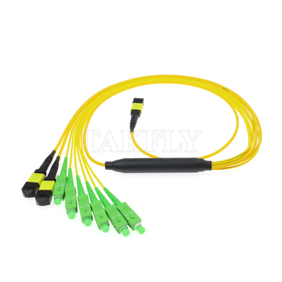 Optioneel MTP-trunkkabel MPO/MTP SC/LC/FC/ST/MPO glasvezelkabel voor datacenters