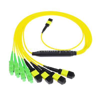 Optioneel MTP-trunkkabel MPO/MTP SC/LC/FC/ST/MPO glasvezelkabel voor datacenters