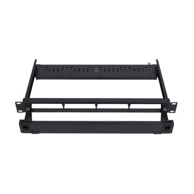 1U Rack Mount MPO-LC Cassette Adapter Panel met 96F Fiber Count Grootte 430*338.5*43.6mm