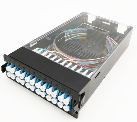 96F Cassette Adapter Panel 1U Rack Mount MPO Patch Panel voor Data Center Hoogte 1U