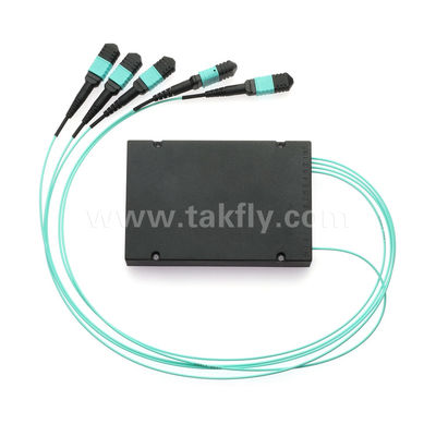 MPO/MTP Fanout Cable PLC Splitter 1x4 SM/MM Glasvezel voor Data Center FTTX