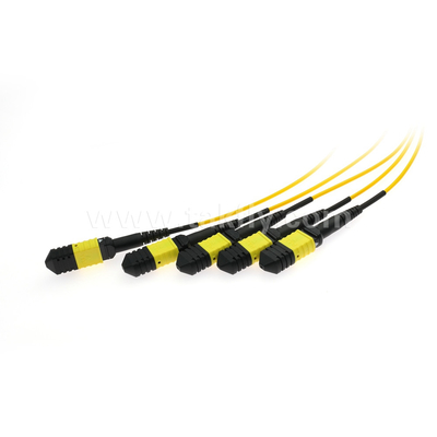 Fibre optic kabel MPO/MTP SM/MM PLC Splitter 1x4 voor datacenter FTTX