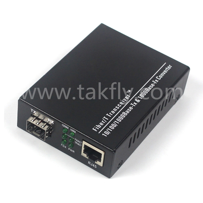 10G onbeheerde vezelmediaconverter met volledige/halve duplex- en ST/SC-verbinding