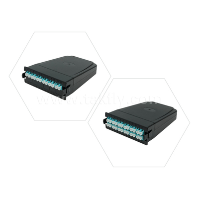 Aanpasbare glasvezel MPO-cassette MTP-patchpaneel Schuiftype voor datacenters FTTX