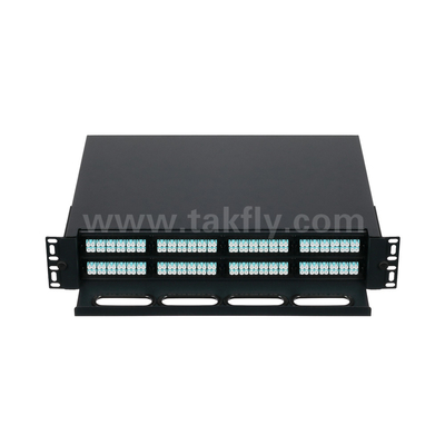 Aanpasbare glasvezel MPO-cassette MTP-patchpaneel Schuiftype voor datacenters FTTX