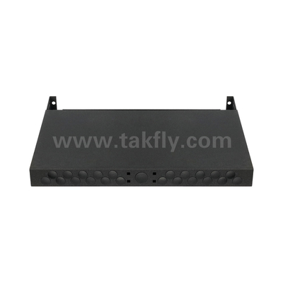 Zwarte glasvezel MPO cassette MTP patch panel management voor datacenter FTTX