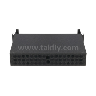 Zwarte glasvezel MPO cassette MTP patch panel management voor datacenter FTTX