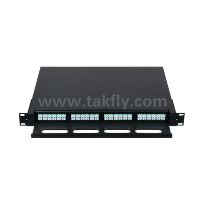 Aanpasbare glasvezel MPO-cassette MTP-patchpaneel Schuiftype voor datacenters FTTX