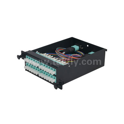 MPO/MTP-patchpaneel Beheercassette Aluminiumlegering Verschuifbaar type glasvezel voor datacenter FTTX-bekabeling