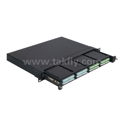 MPO/MTP-patchpaneel Beheercassette Aluminiumlegering Verschuifbaar type glasvezel voor datacenter FTTX-bekabeling