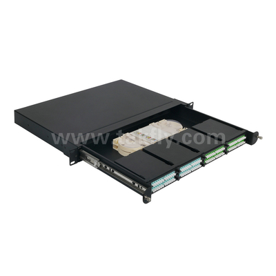 Optische vezel MPO Cassette MTP Patch Panel Aluminium legering Slidable Type Management Voor Data Center FTTX
