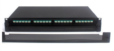 48/96 Cores 1U MTP/MPO patch panel voor datacenters ontworpen volgens IEC60304 normen