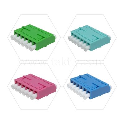 LC Adapter Cable Coupler APC/UPC SM/MM Simplex/Duplex/Quad/6 manieren/8 manieren Glasvezel Voor Data Center FTTH