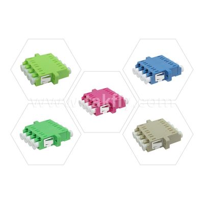 LC Adapter Cable Coupler APC/UPC SM/MM Simplex/Duplex/Quad/6 manieren/8 manieren Glasvezel Voor Data Center FTTH