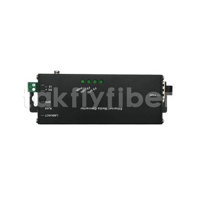 10/100/1000M Mini Industrial Media Converter met SFP-vezelpoort en 120 km transmissieafstand