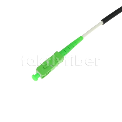 Telecom Grade CPR Dca Certified 4.5mm Double Shealth Fiber Optic Patchcord SM G657AB3 LSZH Black Jacket SCAPC naar LCAPC