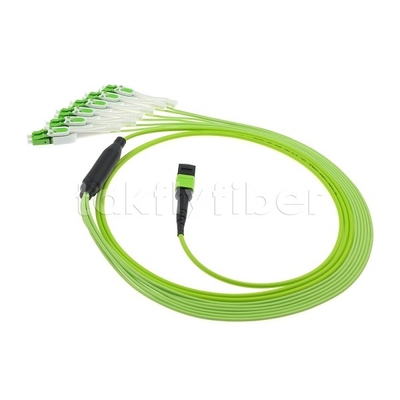 MPO / MTP Man of Vrouw OM5 Glasvezel Patch Cord 12F LC APC DX Uniboot