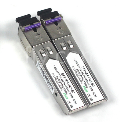 1.25G SFP BIDI Module Tx1490/Rx1550nm 80KM SMF DDM LC CISCO JUNIPER HUAWEI COMPATIBEL