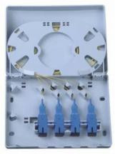 FTTH-optische glasvezel terminatie doos met 4 poorten kabel ingang voor patch kabel