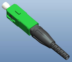 SC UPC/APC Type Fast Fiber Optic Connector Mechanical embedded Tech met 125μm 652 657 Fiber Diameter