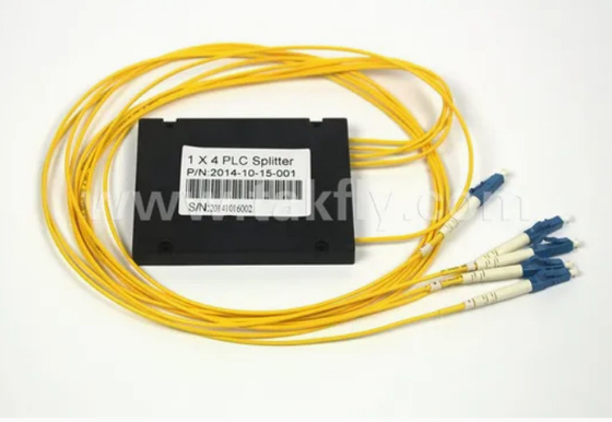 Compact Gpon Epon 1X4 SC APC ABS FTTX Fiber Optic PLC Splitter met een temperatuurtolerantie van -40- 85C