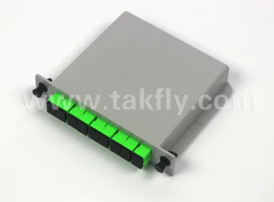1*8 Single Mode G657A1 Fiber Casette Type LGX PLC Splitter met Sc/APC Connector Hoge betrouwbaarheid en stabiliteit