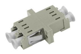 125 μm vezeldiameter APC LC-adapter met polijsttype