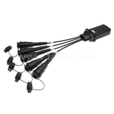 Waterdicht 1X4 Mini Supertap Terminal sluiting Type Glasvezel PLC Splitter met Supertap Vrouwelijke Optitap compatibele connectoren