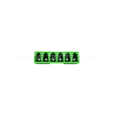 LC/APC 6 Ways Adapter, SM OS2, Groen, zonder flens Single Mode voor netwerk