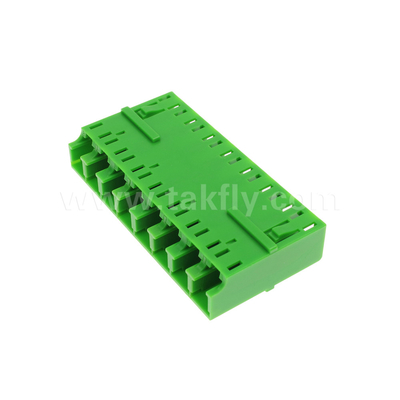 LC/UPC 8 Port Single Mode SM OS2, Groen, zonder flens Glasvezel Adapter voor Telecom