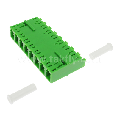 LC/UPC 8 Port Single Mode SM OS2, Groen, zonder flens Glasvezel Adapter voor Telecom