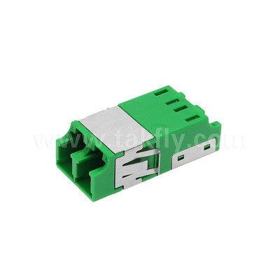 LC Duplex stofbestendige adapter V2 HD van groen zonder flens