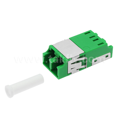 LC Duplex stofbestendige adapter V2 HD van groen zonder flens