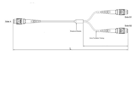 Vrouwelijke MPO MTP Multi-mode APC Fiber Mode Connector voor Verbindingen