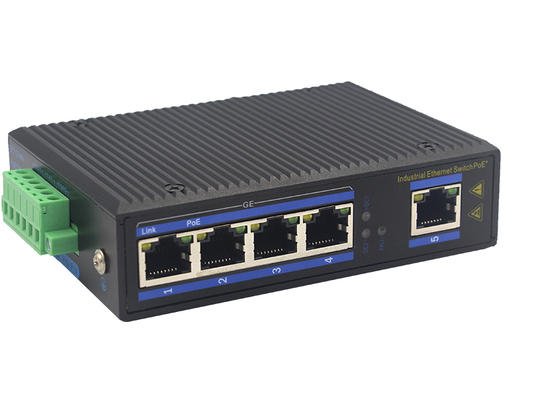 Industriële POE Ethernet Switch 4-Poorts Gigabit met SFP-sleuf