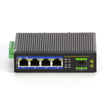 Industriële POE Ethernet Switch 4-Poorts Gigabit met SFP-sleuf
