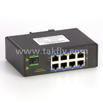 8-poort Industrial Gigabit POE Switch met SFP DIN-Rail Mount