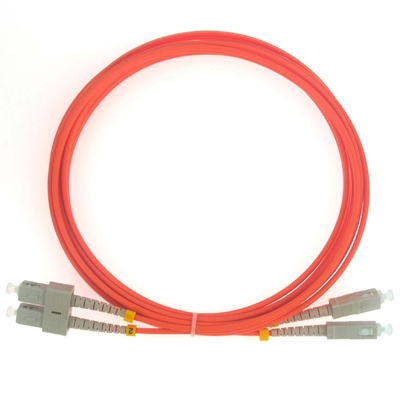 SC Duplex OM1 62.5/125um Fiber Optic Patch Cord 3mm PVC