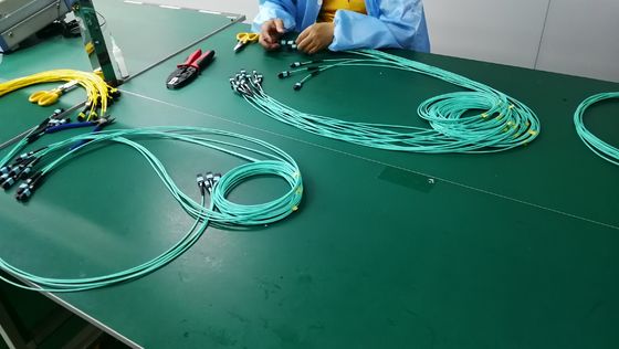 Customized MPO/MTP-MPO/MTP Patch Cord Low Insertion Loss 3.0mm Male Female