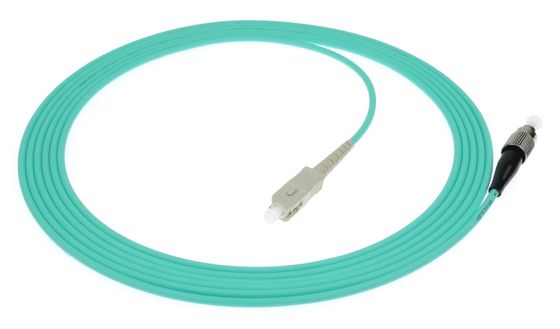 SC-FC Simplex glasvezel patch cord LSZH/PVC UPC en APC