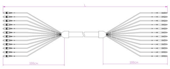 SC-LC 12F Patch cord LSZH/PVC UPC and APC