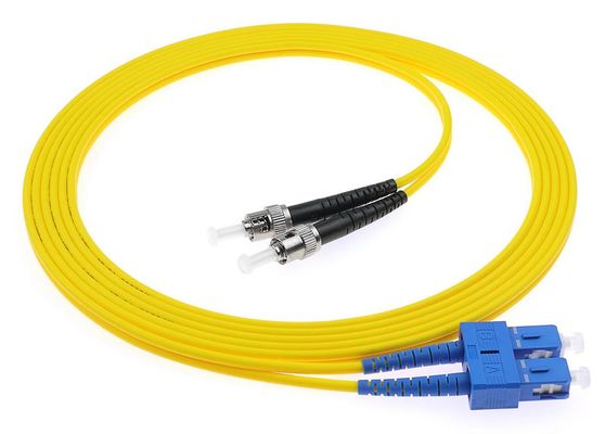 SC-ST Duplex Fiber Optic Patch Cord PVC/LSZH/TPU UPC and APC