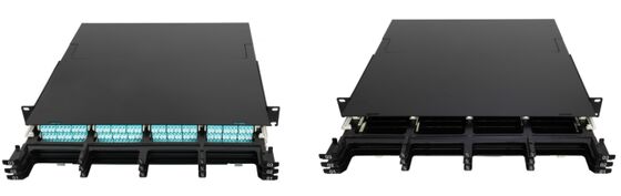 1U 2U 4U MPO-cassettepatchpaneel met hoge dichtheid