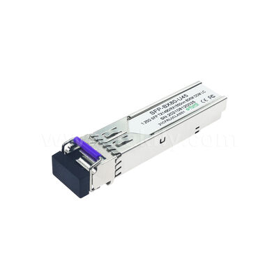 SFP 1.25gbps 80km LC Reach Tx1490nm/Rx1550nm Bi-directionele optische transceiver voor datacenter FTTX
